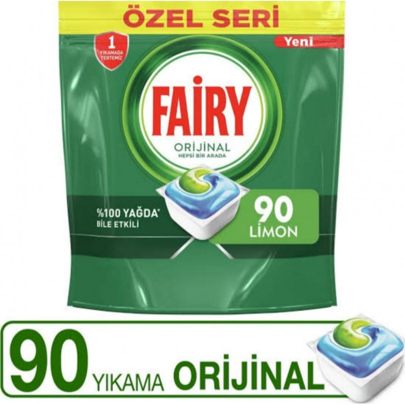 FAİRY ORİJİNAL GREEN HEPSİ BİR ARADA 90'LI TABLET ürün görseli 1
