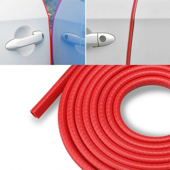 Araç Kapı Koruma Fitili 5Metre Kırmızı - Resim 3