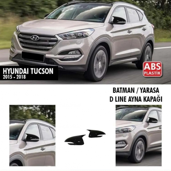 Hyundai Tucson Batman Yarasa Ayna Kapağı 2015-2018 ürün görseli 1