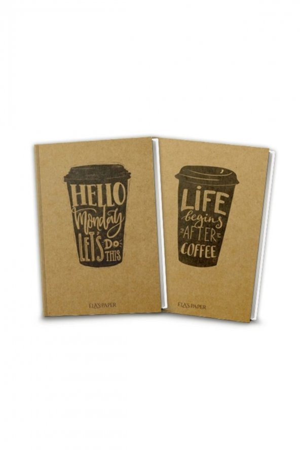 Coffee Düz Defter (2 Defter Takım) - NULL ürün görseli 1