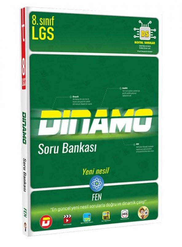 8. Sınıf Dinamo Fen Bilimleri Soru Bankası - Tonguç Yayınları ürün görseli 1