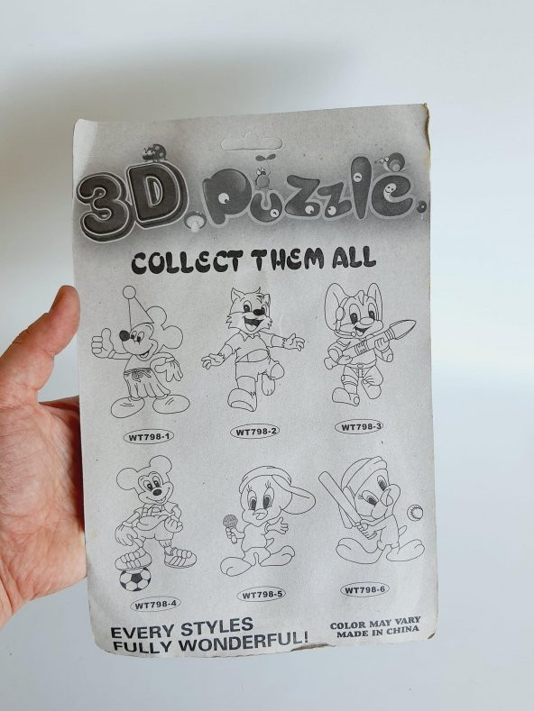 3D Eğitici Magnet Puzzle 23cm (Fare) - Resim 6