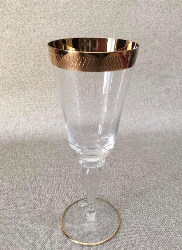 1980’ler Avrupa Vintage Kristal Kadeh 19 cm ürün görseli 1
