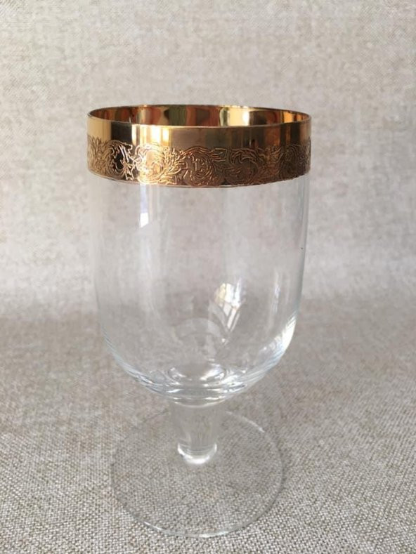 1980’ler Avrupa Vintage Kristal Kadeh 13 cm ürün görseli 1