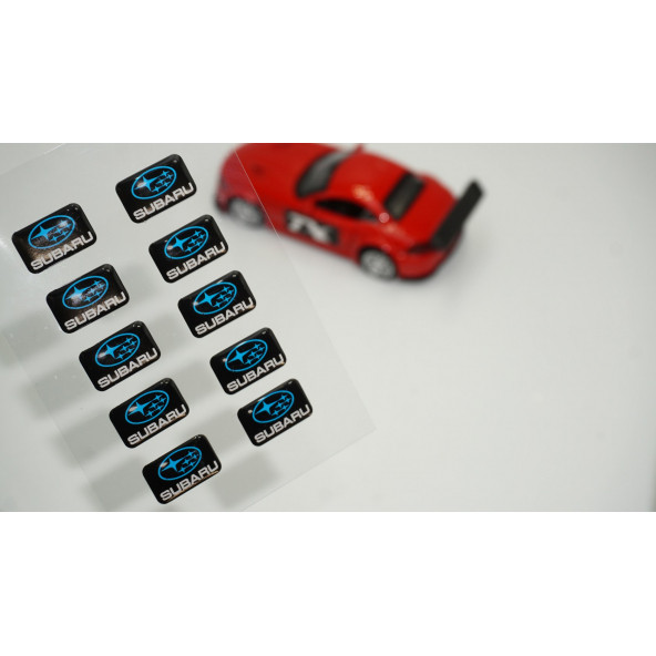 Subaru Logo 3D Cam Açma Torpido Konsol Ayna Çıkartma Seti ürün görseli 1