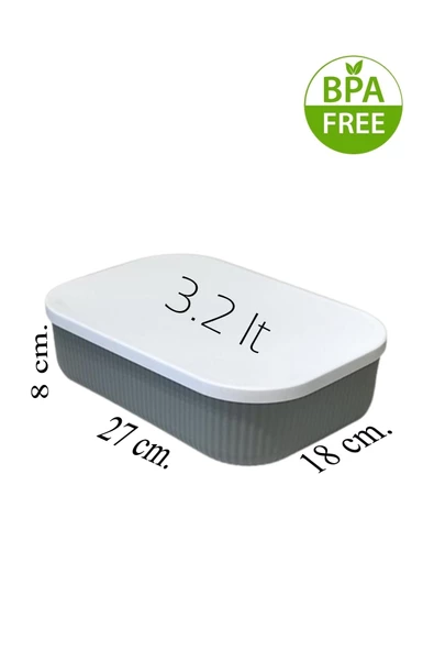 Storage 3 Adet 3.2 Lt Mutfak Saklama Kabı Mix - Resim 2