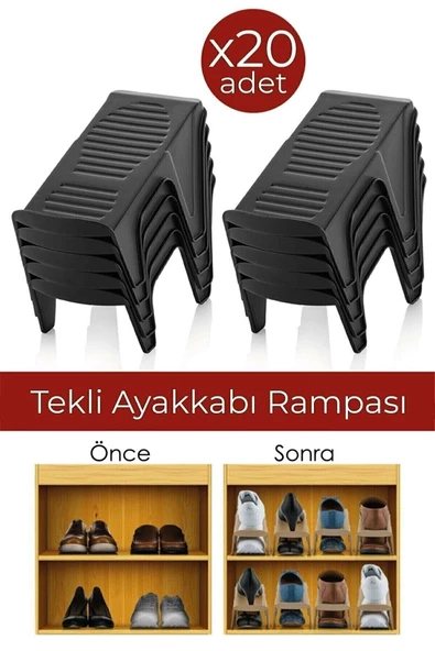 20 Adet Tekli Ayakkabı Düzenleyici Rampa ürün görseli 1