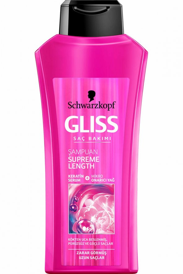 GLISS ŞAMPUAN 520 ML SUPREME LENGTH ürün görseli 1