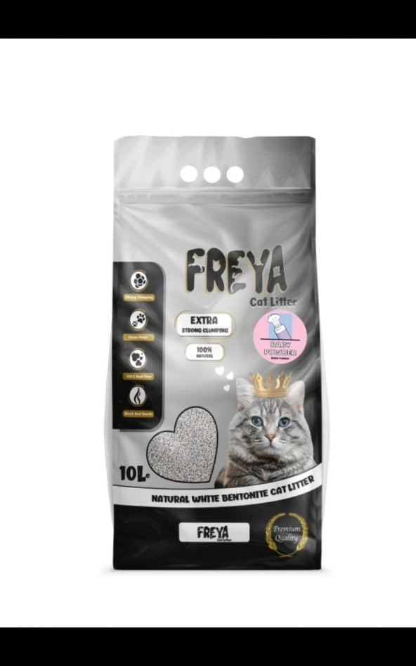 FREYA KEDİ KUMU BEBE PUDRASI 10 LT ürün görseli 1