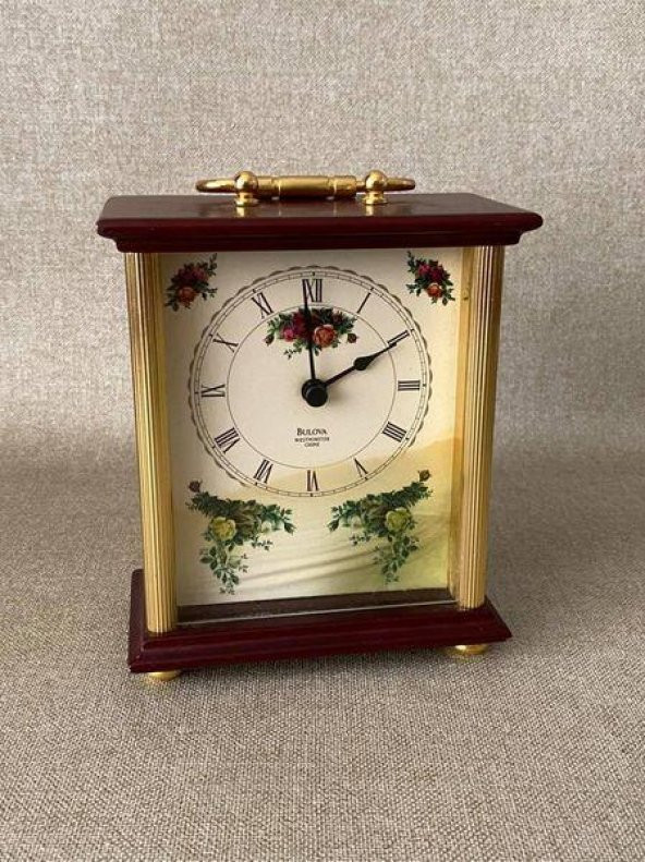 Bulova Westminster Chine Dekoratif Masa Saati 14,5x12,5x6,5 cm ürün görseli 1