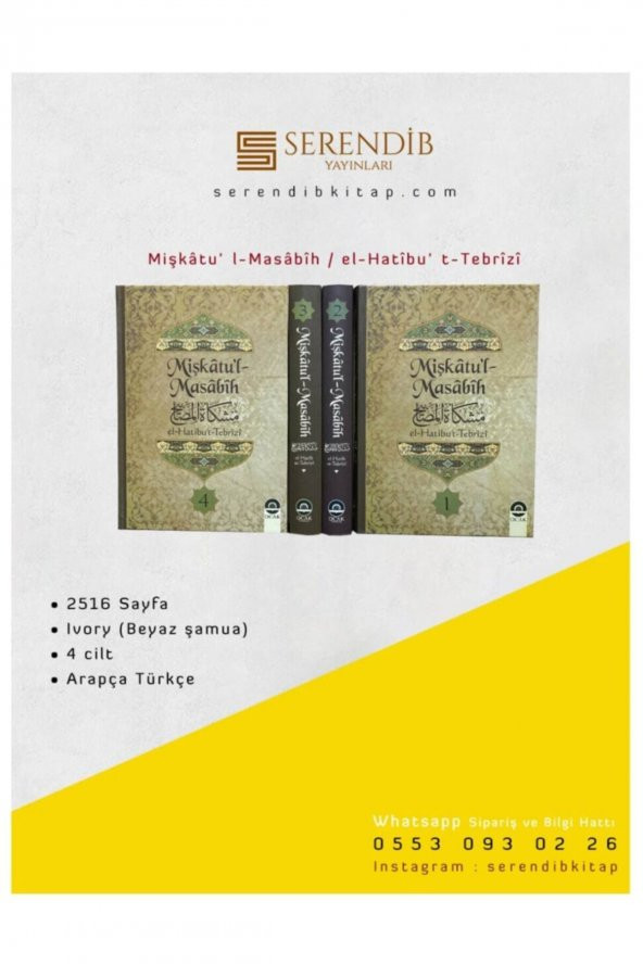 Mişkatul mesabih (4 Cilt) ürün görseli 1