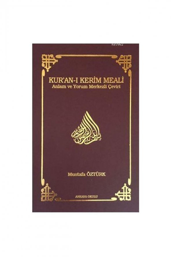 Kuran-ı Kerim Meali Anlam Ve Yorum Merkezli Çeviri (cep Boy) - Mustafa Öztürk ürün görseli 1