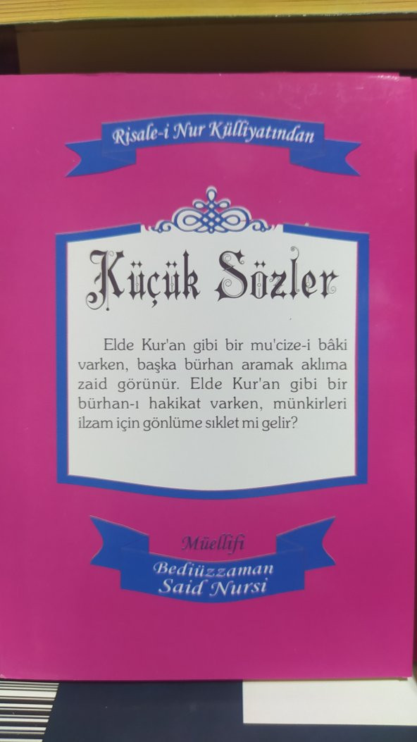 Küçük Sözler, Bediüzzaman Said Nursi ürün görseli 1