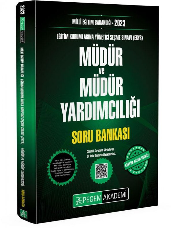2023 EKYS Müdür Ve Müdür Yardımcılığı Soru Bankası Pegem Yayınları ürün görseli 1