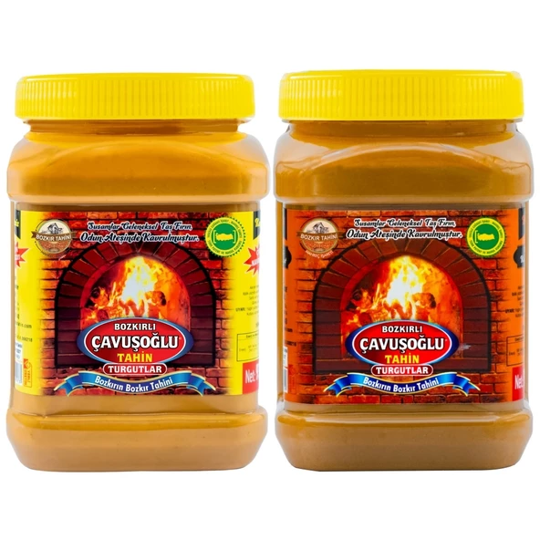 Çavuşoğlu Odun Ateşinde Bozkır Tahini Kepeksiz 930g + Kepekli 930g (Tanışma Paketi) ürün görseli 1