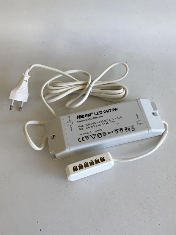 Hera 24/75W Led Driver 24V 75W 20604001901 - Resim 2