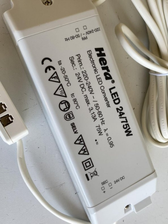 Hera 24/75W Led Driver 24V 75W 20604001901 - Resim 3
