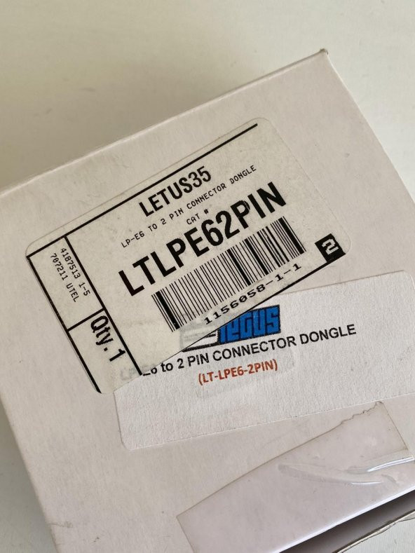 Letus35 LP-E6 Boş Pil - 2 Pimli Güç Kablosu - Resim 6