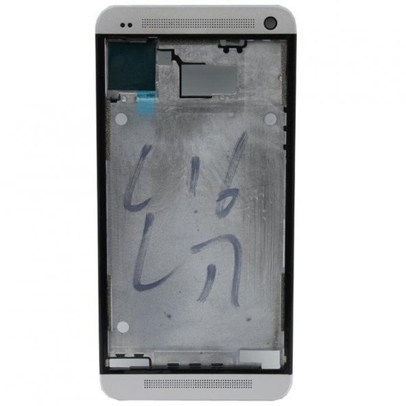 HTC One M7 Orta Kasa Ön Kapak Gümüş ürün görseli 1