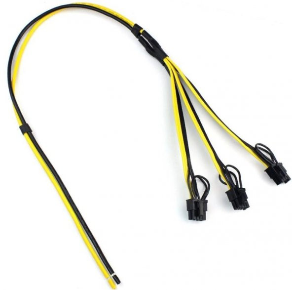 Ekran Kartı Power Uzatma Kablosu 6+2 Pin Dişi 70cm ürün görseli 1