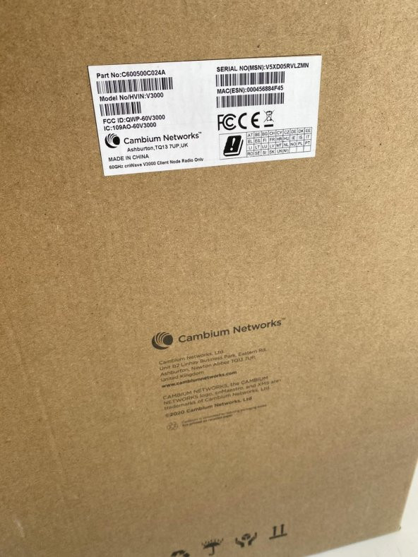 Cambium V3000 60 GHz cnWave Client Node Radio Only C600500C024A - Resim 6