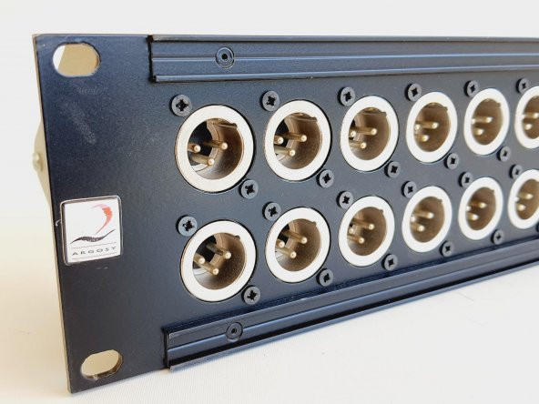 Argosy 32 Port Erkek Xlr Patchbay Panel DP-00-0032 - Resim 2