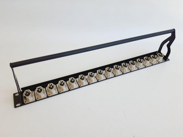 Argosy 16 Port Erkek Xlr Patchbay Panel DP-00-0016 - Resim 3
