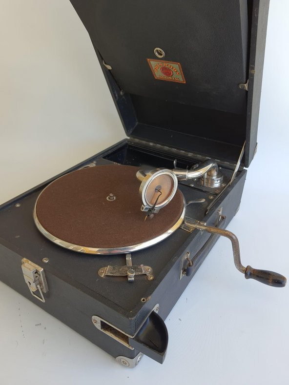 Polyphon Musik Antika Çanta Gramofon 080 ürün görseli 1