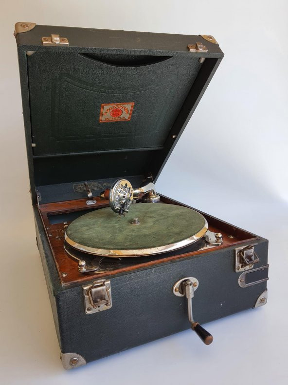 Polyphon Musik Antika Çanta Gramofon 079 (Hafif Hasarlı) ürün görseli 1