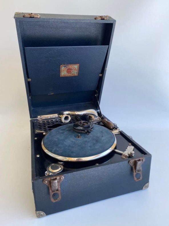 Polyphon Musik Antika Çanta Gramofon 073 (Hafif Hasarlı) ürün görseli 1