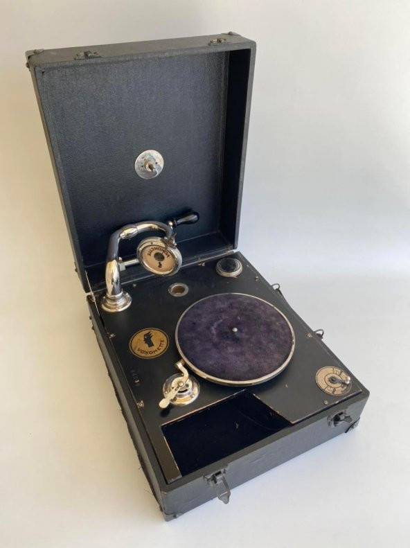 Voxonette Antika Çanta Gramofon 072 - Resim 7