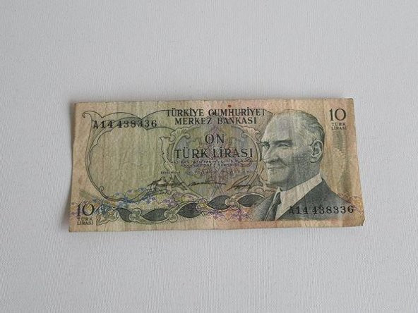10 Türk Lirası - 6. Emisyon 1. Tertip Kağıt Para ürün görseli 1