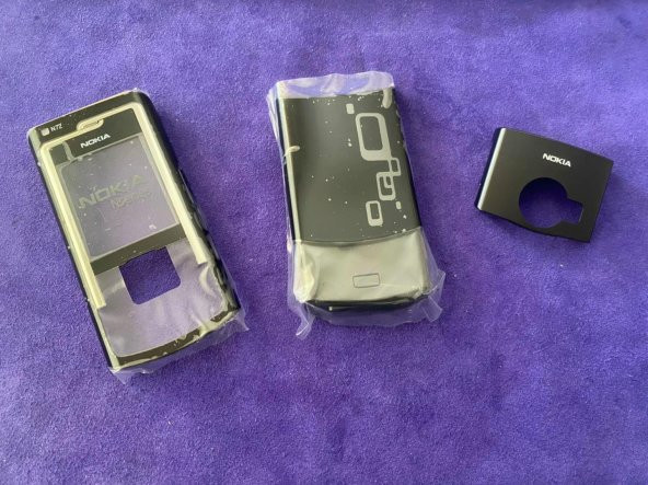 Nokia N72 Ön Arka Kapak Siyah(Tuşsuz) - N72 Kapak ürün görseli 1