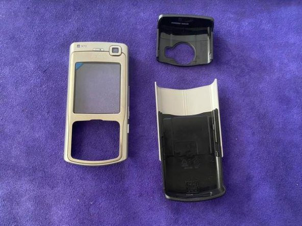 Nokia N70 Ön Arka Kapak Gri(Tuşsuz) - N70 Kapak ürün görseli 1