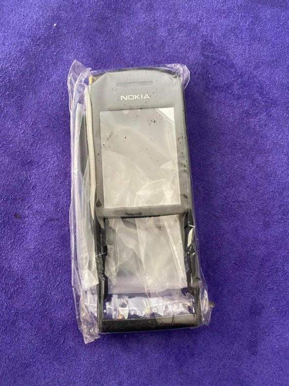 Nokia E50 Ön Arka Kapak Siyah (Tuşsuz) - E50 Kapak - Resim 4