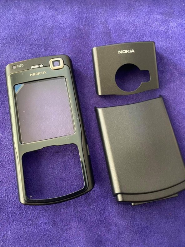 Nokia N70 Ön Arka Kapak Siyah(Tuşsuz) - N70 Kapak ürün görseli 1
