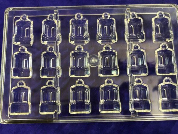 Polikarbon Çikolata Kalıbı 18li CM3174 - Sert Plastik Çikolata Kalıbı ürün görseli 1