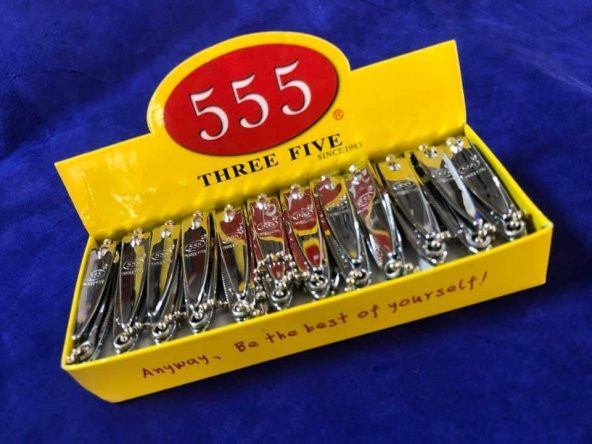 555 Tırnak Makası 5,5 cm - Askı Zincirli Tırnak Makası 24 Lü Paket ürün görseli 1