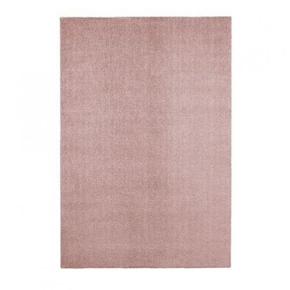 Halı, Uçuk Pembe Renk 133x195 cm MeridyenDukkan Parlak Efektli Kalın Tüyler Ev Tekstili ürün görseli 1