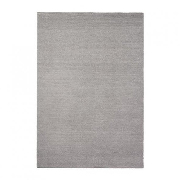 Halı, Yumuşak Gri Renk 133x195 cm MeridyenDukkan Parlak Efektli Kalın Tüyler Ev Tekstili ürün görseli 1
