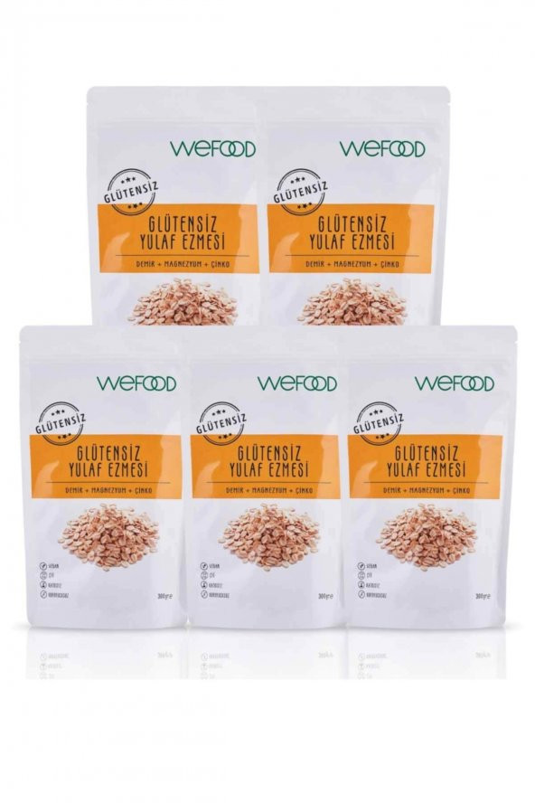 Glütensiz Yulaf Ezmesi 300 gr 5li ürün görseli 1