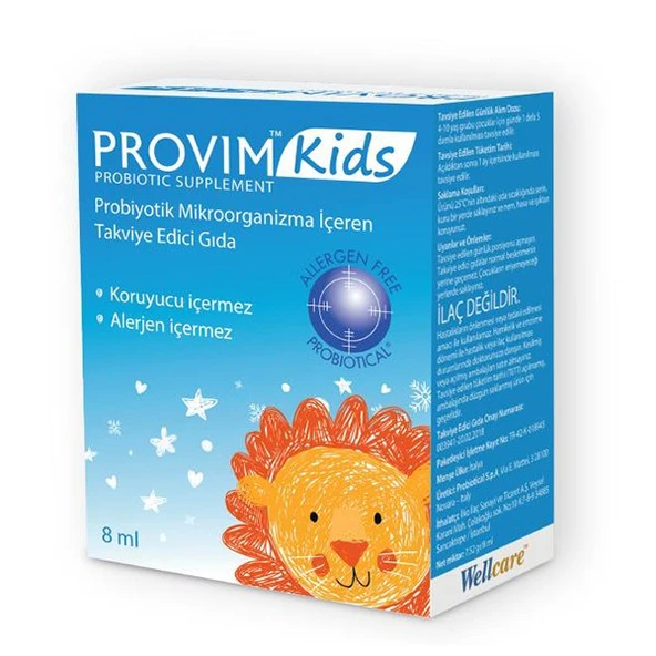 Wellcare Provim Kids Damla 8 ml ürün görseli 1