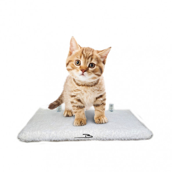 Barış Dizayn Peluş Kedi Basamağı Peluş Raf Duvar Kedi Yolu Parkur 3lü set Bej (30-40-50cm) ürün görseli 1