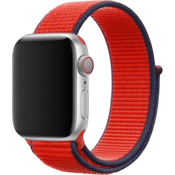 Mi7a Apple Watch Seri 7 6 5 4 3 2 Se 38MM / 40MM / 41MM Uyumlu Spor Loop Dokuma Hasır Kordon ürün görseli 1