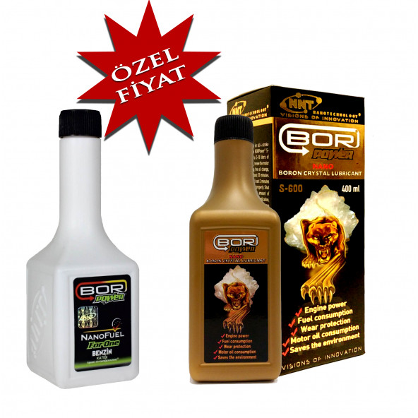 BOR POWER S-600 Gold 400ml '' Benzin Yakıt Katkısı 200ml ürün görseli 1