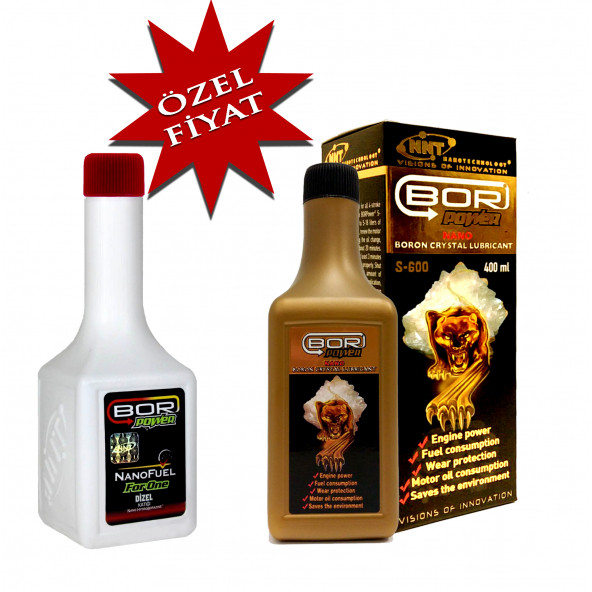 BOR POWER S-600 Gold 400ml '' Dizel Yakıt Katkısı 200ml ürün görseli 1