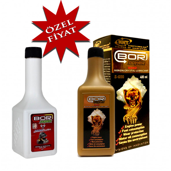 BOR POWER S-600 Gold 400ml '' NanoFlush Motor İçi Temizleyici 200ml ürün görseli 1