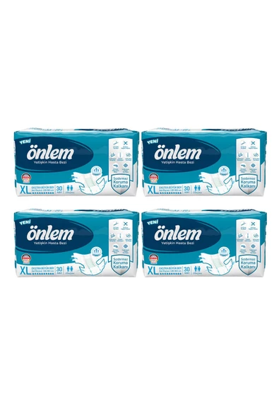 Önlem Hasta Bezi Ekstra Büyük Boy XL 30'lu 4 Adet ürün görseli 1