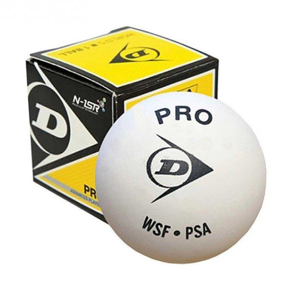 Dunlop N1-SR Pro Squash Topu Beyaz 1 Adet 12X1BBX ürün görseli 1