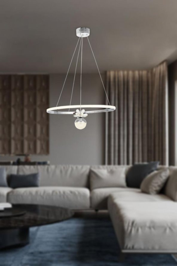 Eray Aydınlatma 2078-30 KR Led Krom Avize ürün görseli 1